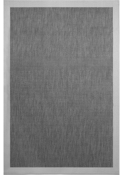 Türkmen Siesta 1501 Antrasit Halı Kilim Kaymaz Taban Yıkanabilir Salon Mutfak Kesme Yolluk