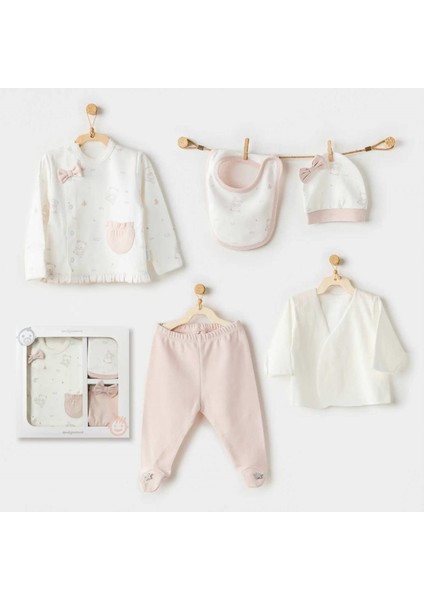 AC25950 Ballerina 5 Parça Hastane Çıkışı Ekru