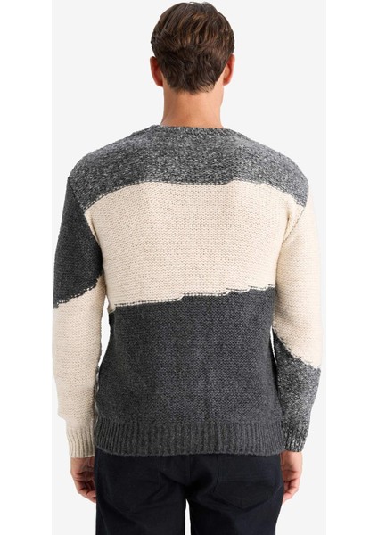 Standart Fit Bisiklet Yaka Triko Kazak