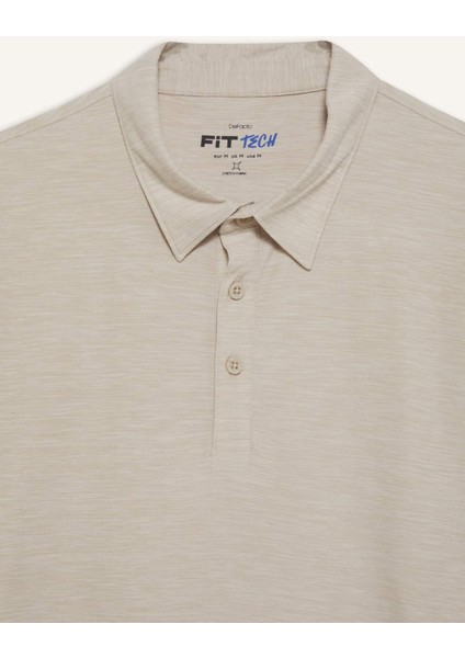 Esnek Kumaş Standart Fit Polo Yaka Sporcu Kısa Kollu Tişört D9241AX25SP