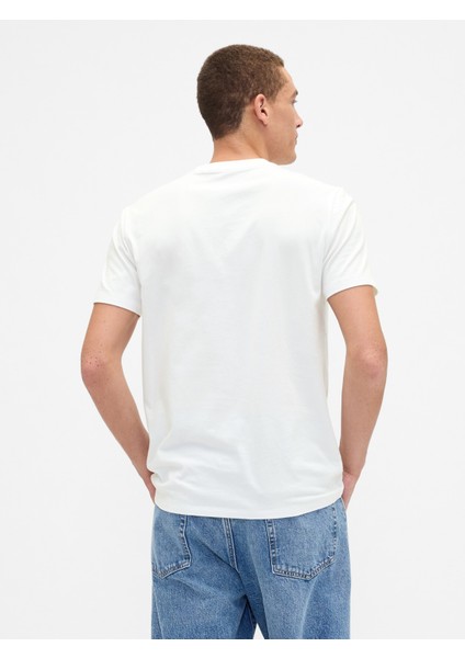 Erkek Beyaz Everyday Soft Gap Mini Logo T-Shirt fırsatları
