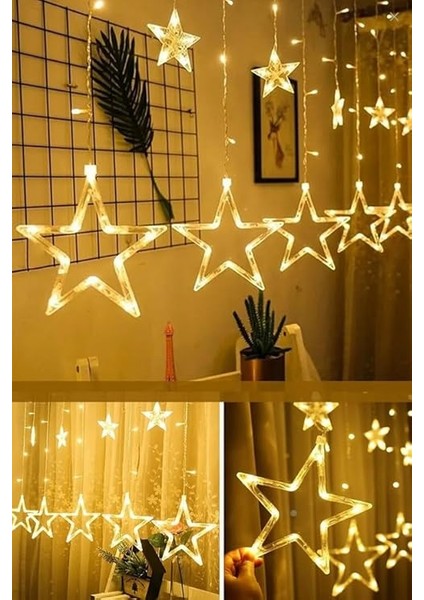 3 Metre Fişli 10’lu Yıldız LED Işık Zinciri – Dekoratif Sıcak Işık Aydınlatma, Ev, Salon, Balkon, Perde ve Parti Süslemeleri Için Yılbaşı ve Doğum Günü Dekor Işığı fırsatları