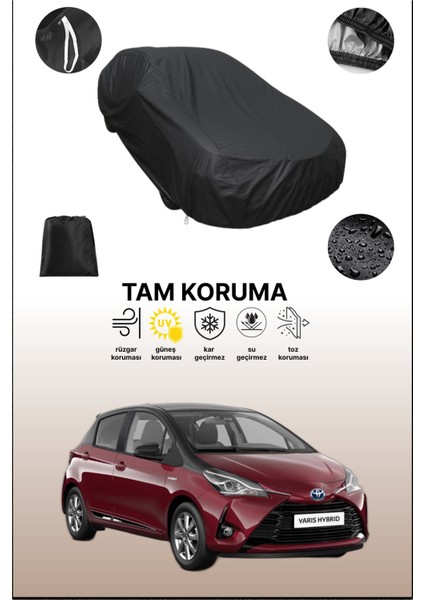 Siyah Toyota Yaris Uyumlu Araba Brandası, Koruyucu Örtü, Oto Branda