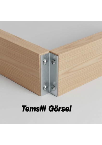 (50 Adet) Metal L Köşebent 40X20X20 mm Vida Setli Mobilya Dolap Raf Bağlantı Sabitleme Aparatı fırsatları