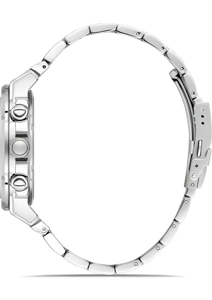 Ferro Gümüş Renk Çelik Kordon Erkek Kol Saati Fonksiyonlar Aktif 3 Atm Su Geçirmez TH-FM40123A-A6 modelleri