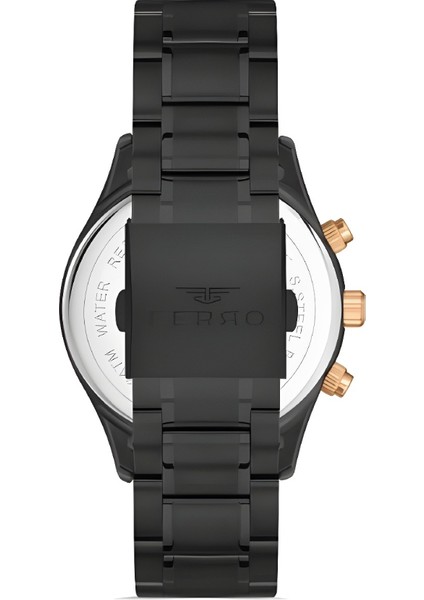 Ferro Siyah Çelik Kordon Erkek Kol Saati Fonksiyonları Aktif 3 Atm Su Geçirmez TH-FM31320A-G fiyatları