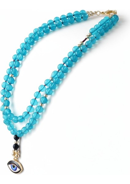 Gözüm Sende Serisi Mavi Ceyt Kolye fiyatları