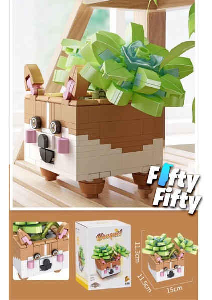 Panlos Mini Potted Plant Serisi Tilki Figürü 336 Parça Oyuncak Yapım Seti -FFP655016 fiyatları