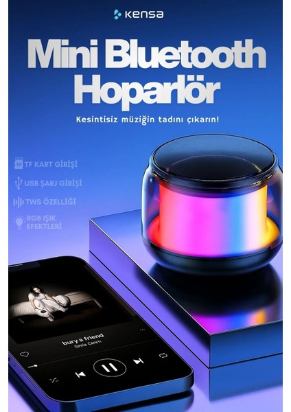Taşınabilir Mini Bluetooth Hoparlör 10W | Suya Dayanıklı, Tf Kart ve Radyo Özellikli | Hign