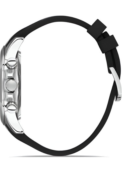 Ferro Siyah Silikon Kordon Erkek Kol Saati Tüm Fonksiyonlar Aktif 3 Atm Su Geçirmez TH-FM31380DWT-J modelleri