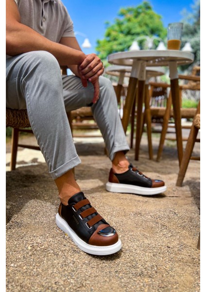 çınar ticaret ch251 - gbt mirror furry erkek ayakkabı sıyah/taba modelleri