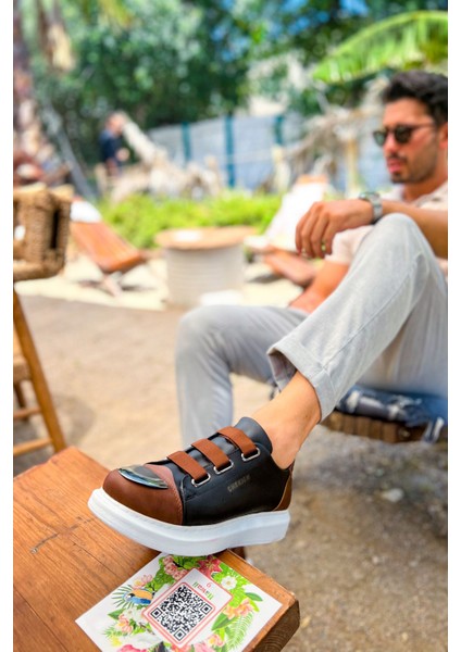 çınar ticaret ch251 - gbt mirror furry erkek ayakkabı sıyah/taba fırsatları