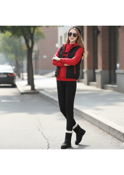 Kışlık Sevgili Kombini Kadın Üçlü Eşofman