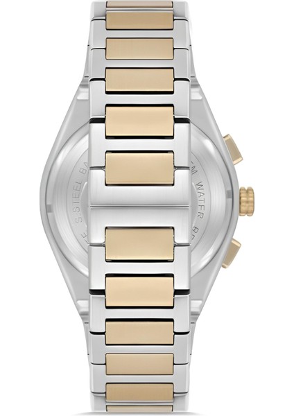 Ferro Sarı Gümüş Çelik Kordon Erkek Kol Saati Fonksiyonlar Aktif 3 Atm Su Geçirmez TH-FM40132A-D6 fiyatları