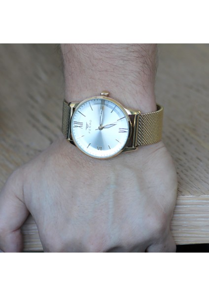 Ferro Altın Renk Hasır Kordonlu Erkek Kol SAATITH-F11182C-B fırsatları