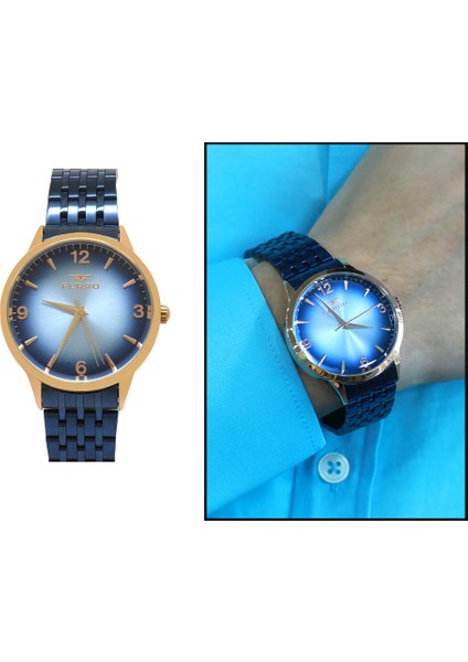 Ferro Lacivert Renk Çelik Kordonlu Erkek Kol Saati TH-F11932A-T modelleri