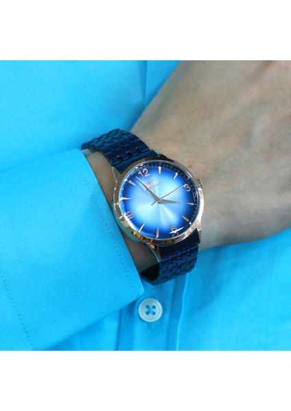 Ferro Lacivert Renk Çelik Kordonlu Erkek Kol Saati TH-F11932A-T indirimleri