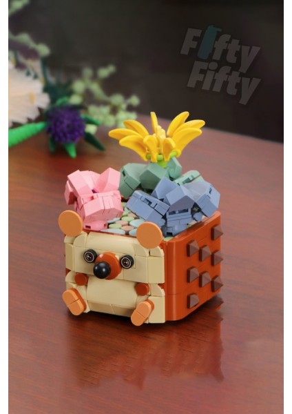 Panlos Mini Potted Plant Serisi Ayı Figürü 281 Parça Oyuncak Yapım Seti -FFP655009 modelleri