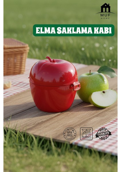 Elma Saklama Kabı - Taze ve Sağlıklı Atıştırmalıklar Için Pratik Çözüm - Bpa Free