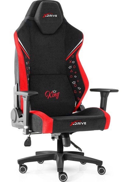 Anka Profesyonel Oyuncu Koltuğu. (King Özel Seri) Kırmızı/siyah.
