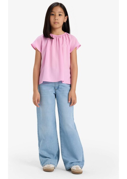 Kız Çocuk Kısa Kollu Bluz E6853A825SM