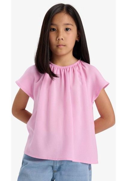 Kız Çocuk Kısa Kollu Bluz E6853A825SM