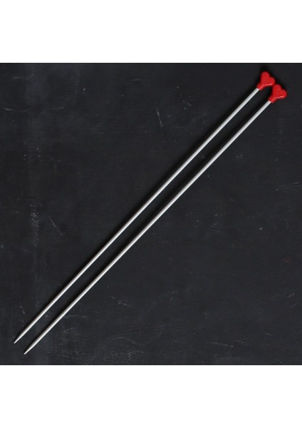 Addı Kalpli 4 mm 40 cm Klasik Alüminyum Örgü Şişi - fiyatları