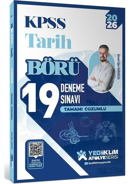 Yediiklim 2026 Kpss Tarih Börü 19 Deneme Çözümlü Atölye Serisi - Ahmet Uğur Karakuza Yediiklim Yayınları