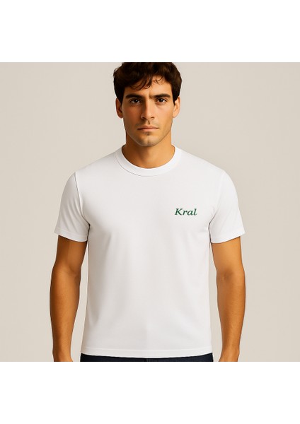 Kişiye Özel Nakışlı Yakası Biyeli Kısa Kollu Bisiklet Yaka Premium Beyaz Oversize Tişört 2xl fiyatları