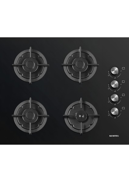 Plus 2\'li Siyah Ankastre Set (Ocak-Davlumbaz) modelleri