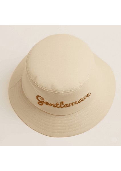 Isme Özel Nakışlı Unisex Krem Bucket Şapka fırsatları