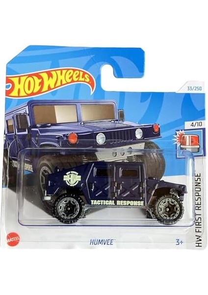 - Humvee - Hw First Response 4/10 - HTD00 - Short Card - Tactical Response - Mattel 2024-1:64