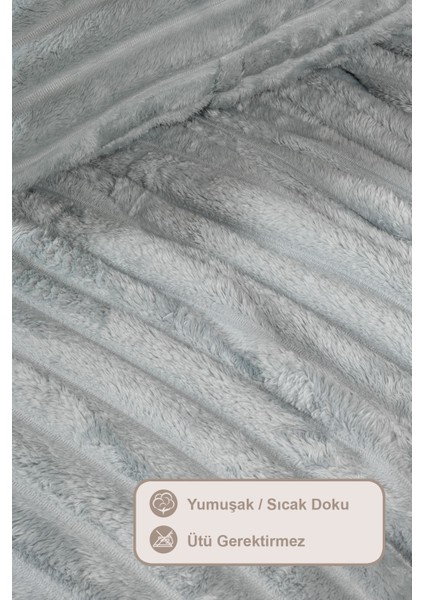 Mateo Battaniye Seti Tek Kişilik Wellsoft 2 Parça (180X240 Cm) Gri fırsatları