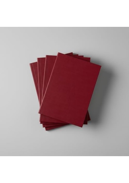 Kareli Not Defteri - 64 Yaprak, 90 gr Ivory Kağıt, Amerikan Ciltli Not Defteri, Ofis ve Günlük Kullanım Için Ideal (Bordo, A5 (14,8cm x 21CM)) fiyatları