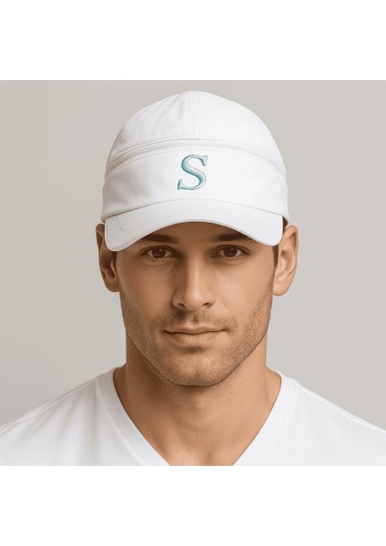 Isme Özel Harf Nakışlı Beyaz Mikro Kumaş Ayarlanabilir Unisex Tenis Şapkası fiyatları
