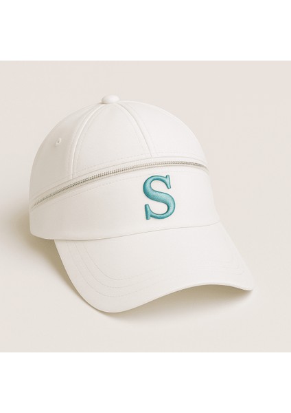 Isme Özel Harf Nakışlı Beyaz Mikro Kumaş Ayarlanabilir Unisex Tenis Şapkası fırsatları
