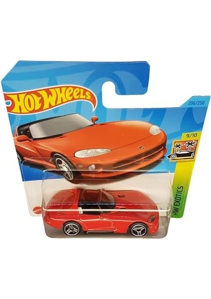 - 92 Dodge Viper Rt/10 - Hw Exotics 9/10 - HKG71 - Kısa Kart - Kırmızı - Mattel 2023 fiyatları