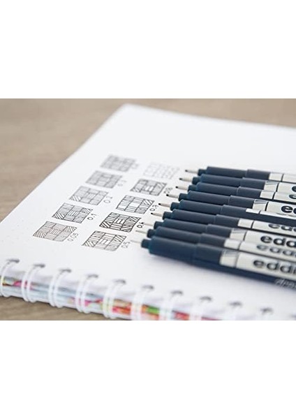 1880 Teknik Çizim Kalemi - Siyah - 10 Kalem - 0,5 mm Çizgi Genişliği modelleri