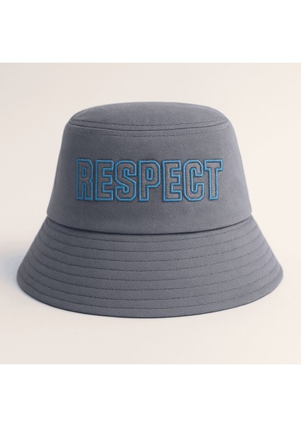 Isme Özel Nakışlı Unisex Mavi Bucket Şapka modelleri