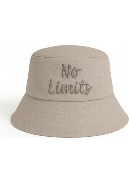 Isme Özel Nakışlı Unisex Kahverengi Bucket Şapka