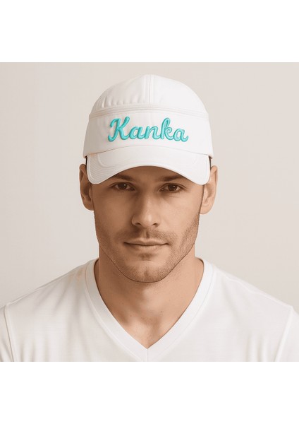 Isme Özel Nakışlı Beyaz Mikro Kumaş Ayarlanabilir Unisex Tenis Şapkası fiyatları