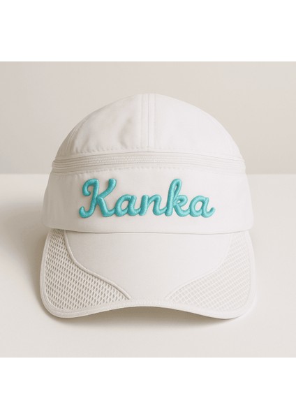 Isme Özel Nakışlı Beyaz Mikro Kumaş Ayarlanabilir Unisex Tenis Şapkası modelleri