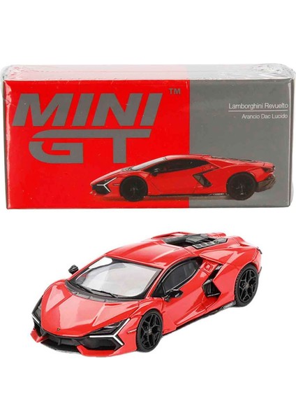 1:64 Mini Gt Lamborghini Revuelto Arancio Dac Lucido Diecast Model Araba