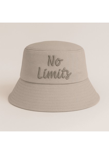 Isme Özel Nakışlı Unisex Kahverengi Bucket Şapka modelleri