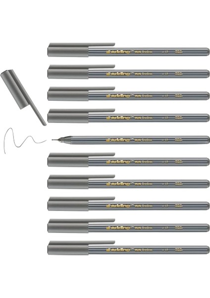 55 - Gri - 10 Kalem - 0,3 mm Uç