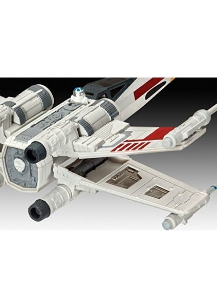 Modellbausatz X-Wing Fighter Ölçek 1: 112, Level 3, Taklidi ile Bir Çok Detayı, Model Set Orijinal Gösterimini Basiszubehoer, Kolay Yapıştırma ve Boyama, 63601 modelleri