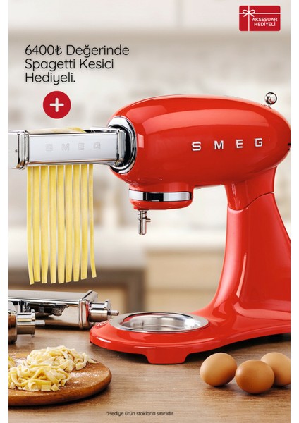 50's Style Retro 4.8lt Red Full Body Stand Mikser SMF03RDEU