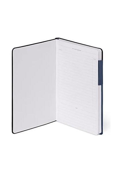 - Not Defteri, Puantiyeli, Orta, 192 Sayfa, Yumuşak Pu Kapak, Fsc® Sertifikalı Kağıt, Beyaz Kağıt 100 G/m², Çift Kitap Ayracı, Lastik Bant, 13 x 21 Cm, Renk Galaktik Mavi