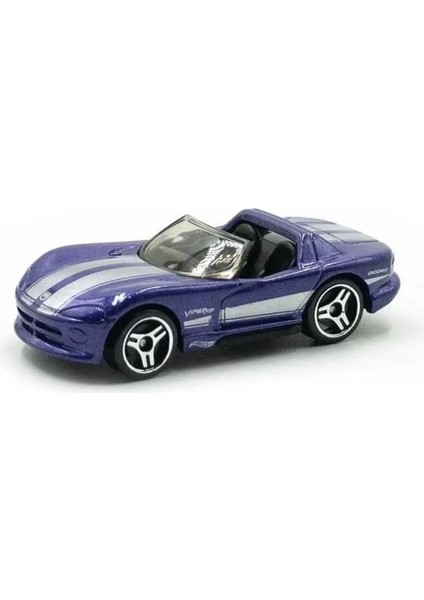 - Dodge Viper Rt/10 - Hw Roadsters 7/10 - HKK11 - Short Card - Mor - Mattel 2023 modelleri