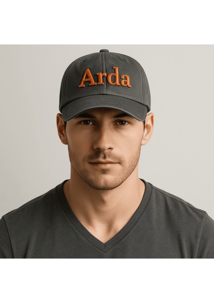 Isme Özel Nakışlı Siyah Vintage Stil Eskitme Kumaş Ayarlanabilir Unisex Beyzbol Şapkası fiyatları